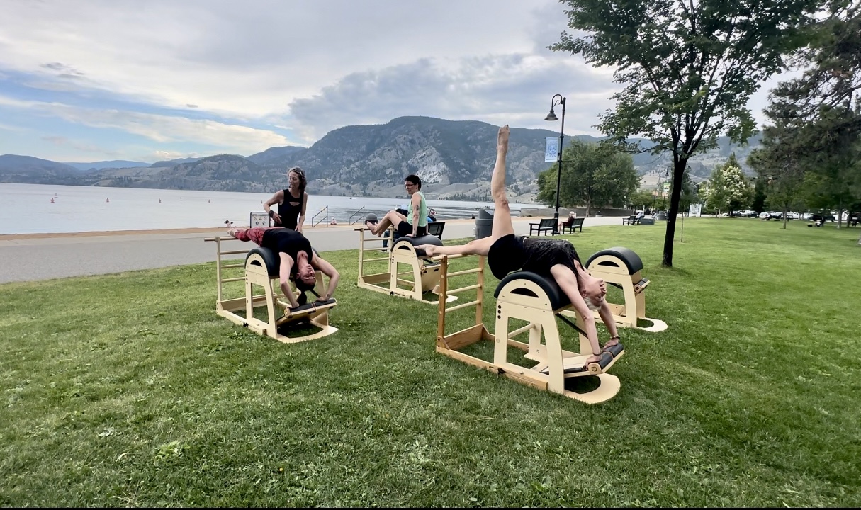 Join us outside the Pilates studio